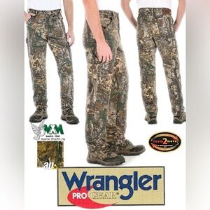 Wrangler Pro Gear Realtree 9 Pocket Camo Jean Hunting Pant Mens 44x29.5-measured
